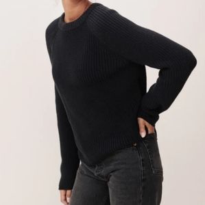 Cotton fisherman's sweater from Jenni kayne in black
